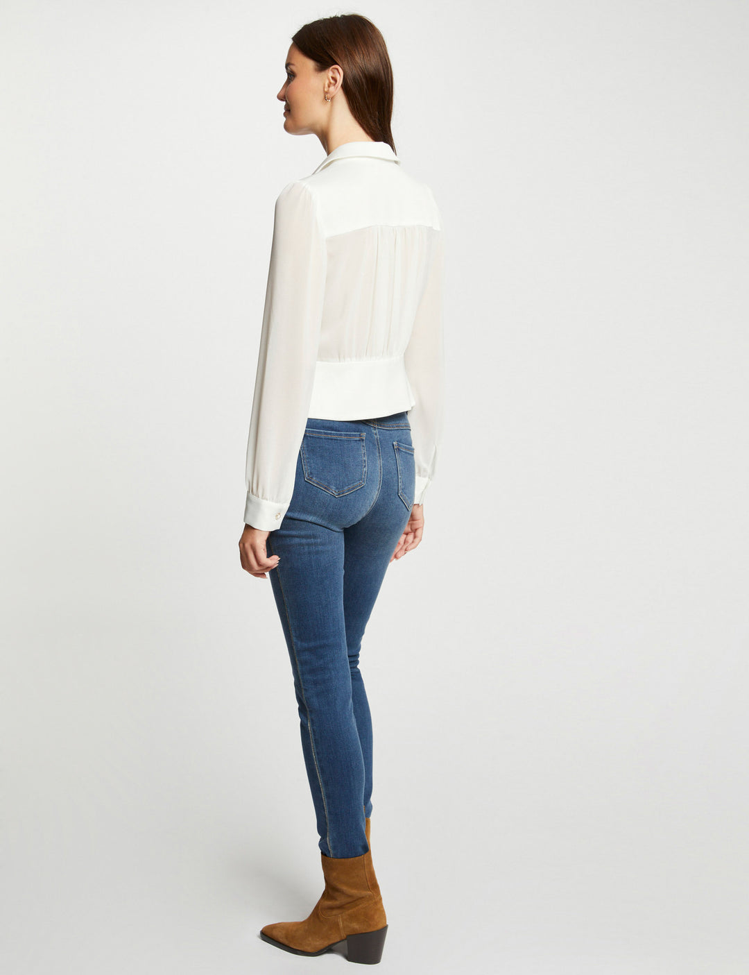 Chemise manches longues avec plis
