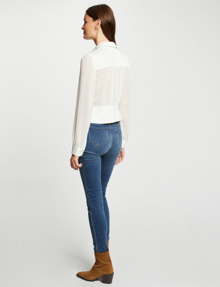 Chemise manches longues avec plis