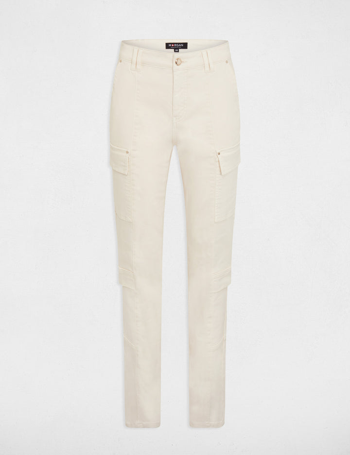 Pantalon cargo taille haute