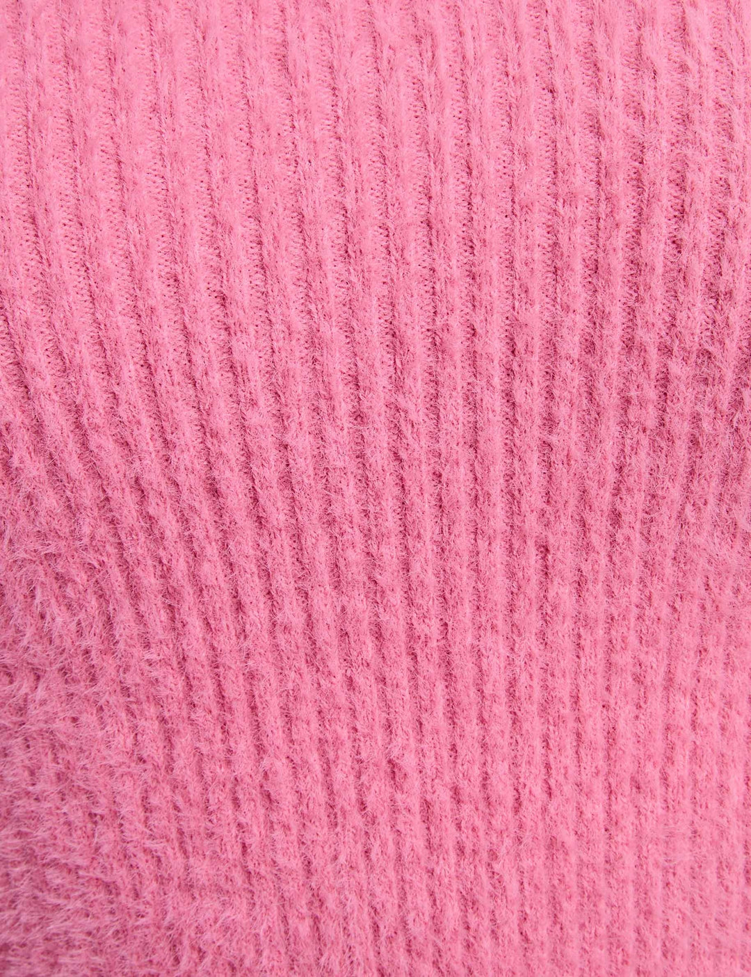 Pull manches longues maille duveteuse