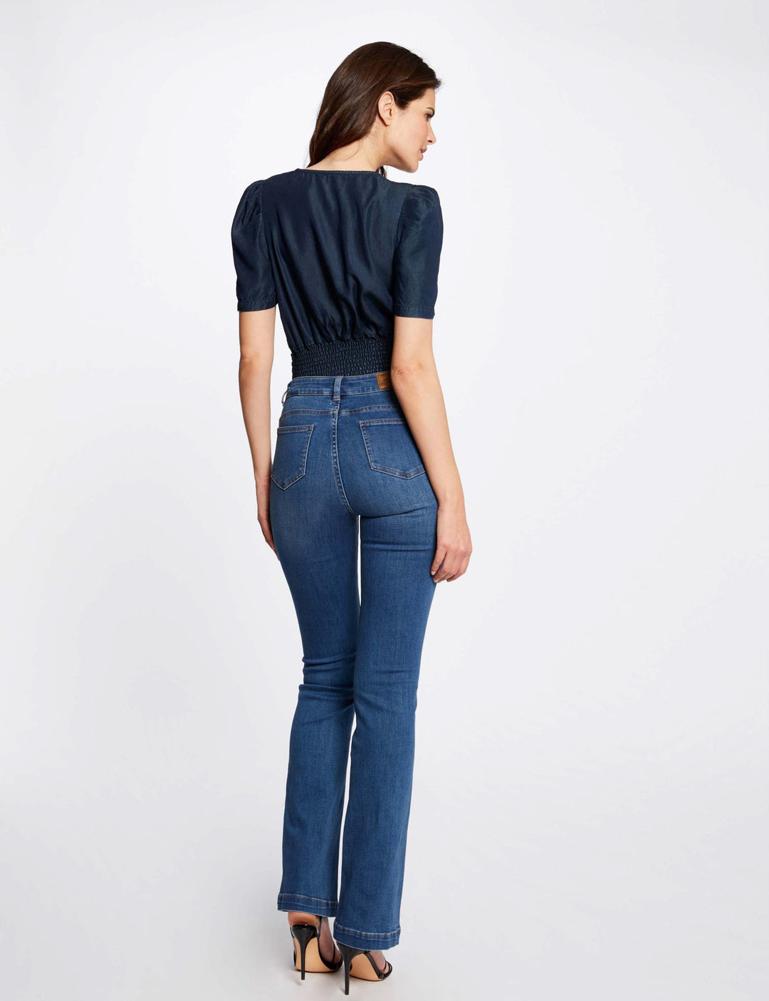 Jeans droit avec détails tressés