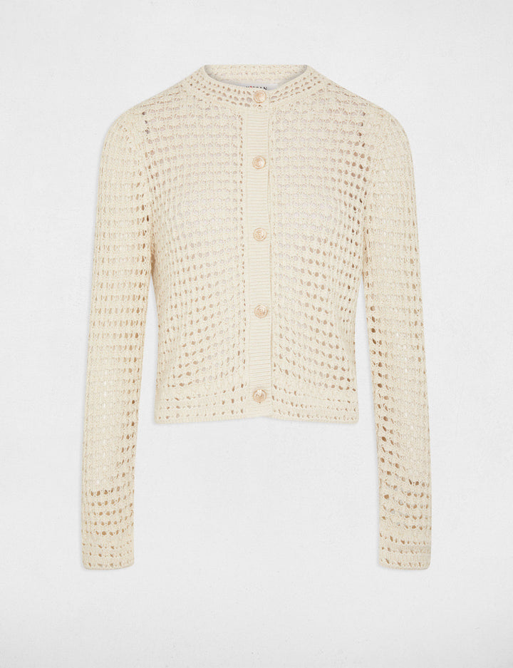 Gilet manches longues ajouré