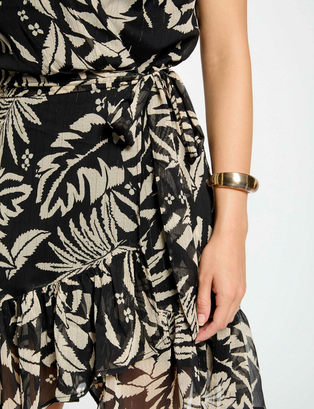 Robe portefeuille imprimée