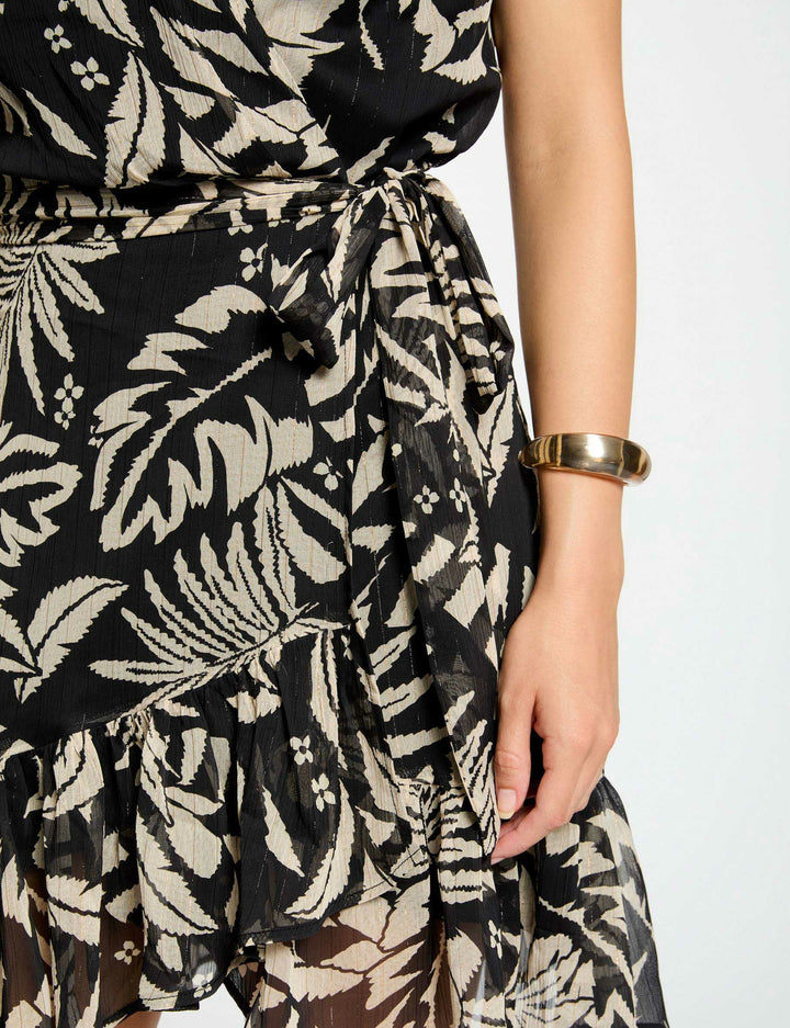Robe portefeuille imprimée