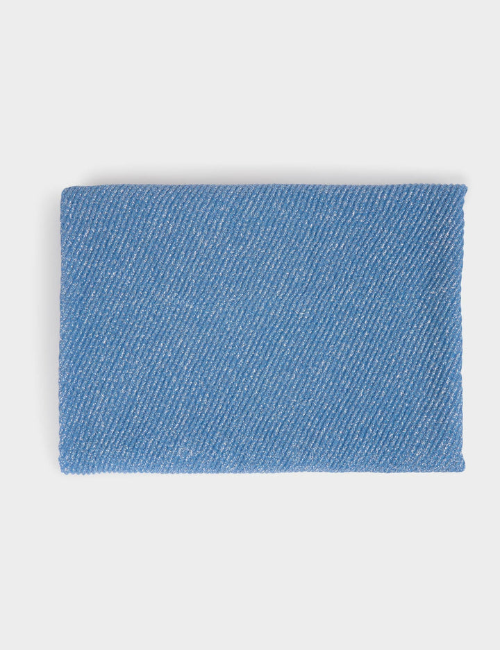 Foulard plissé fils métallisés