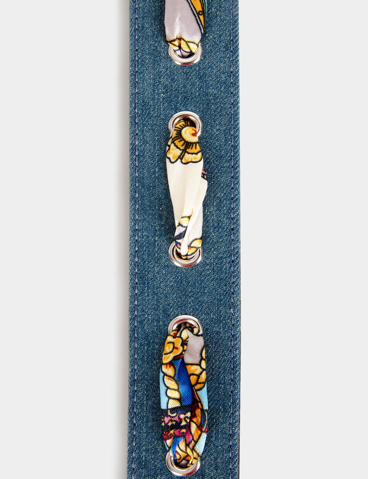 Ceinture en jean à  foulard