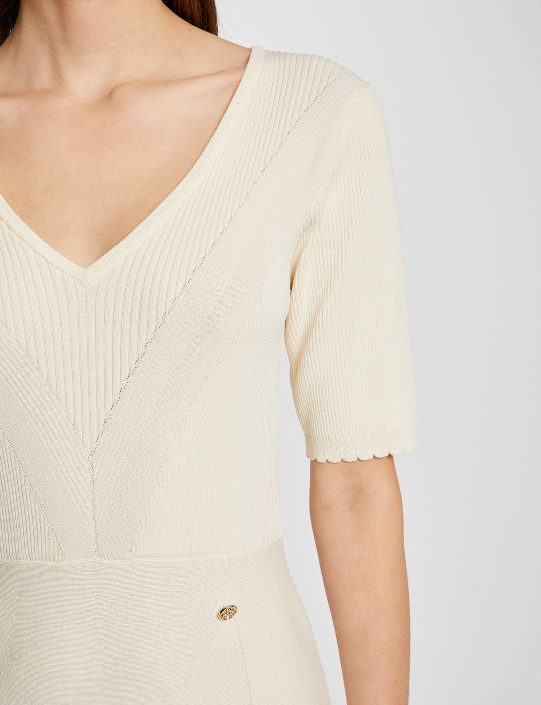 Robe tricot courte trapèze