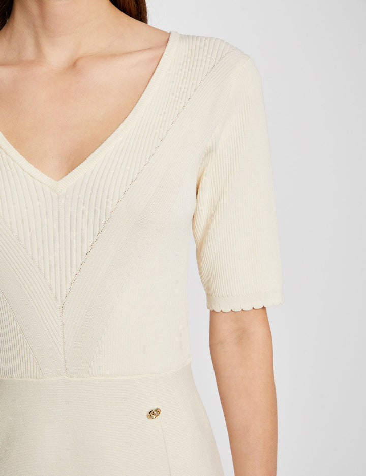 Robe tricot courte trapèze
