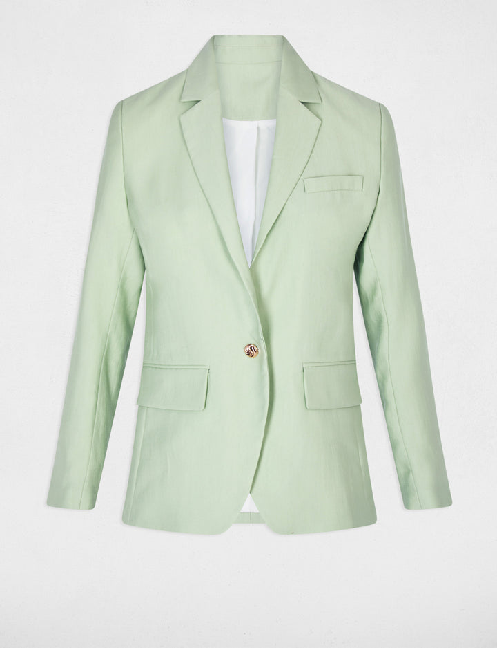 Veste ajustée col tailleur