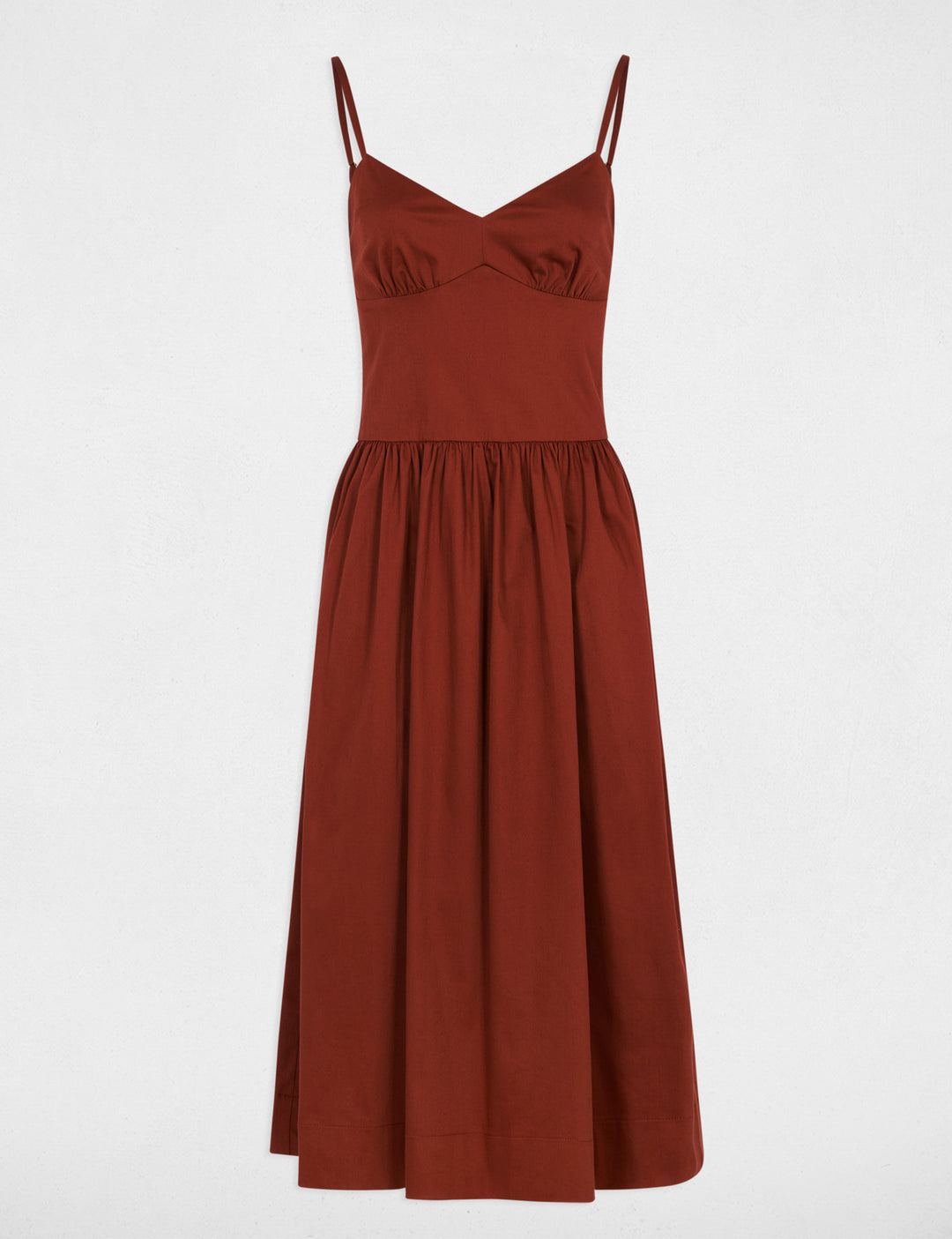 Robe décolleté bretelles fines