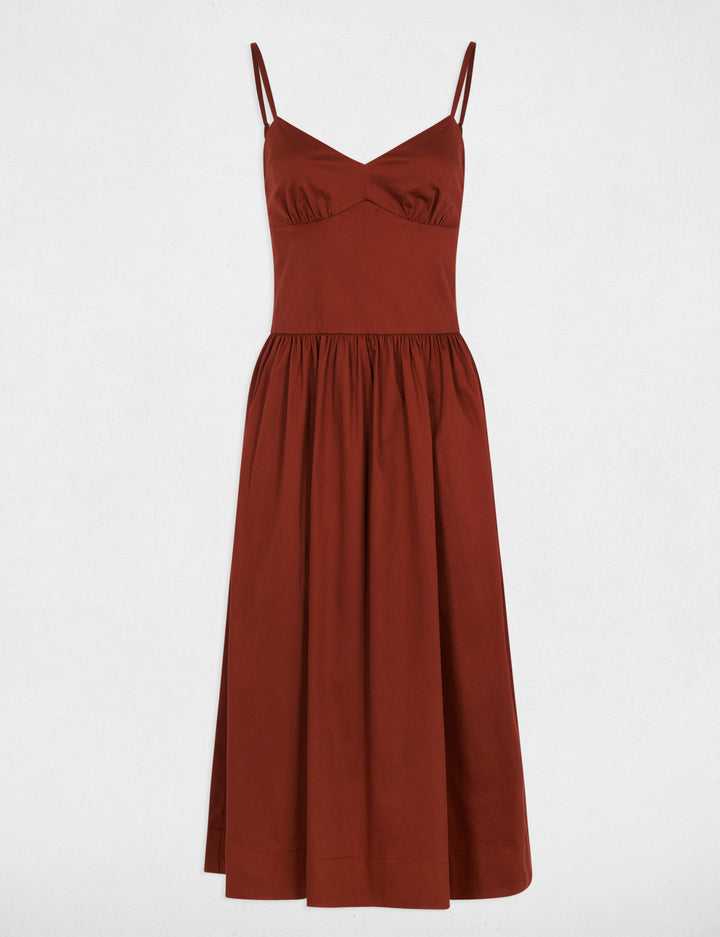 Robe décolleté bretelles fines