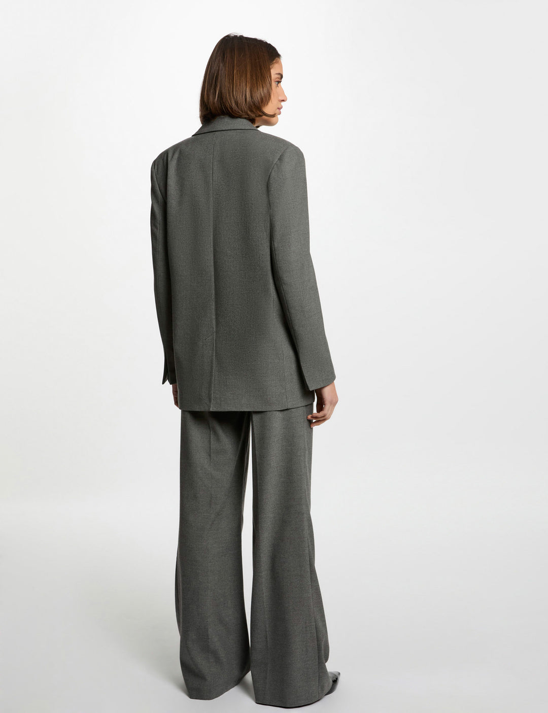 Veste longue détails cloutés