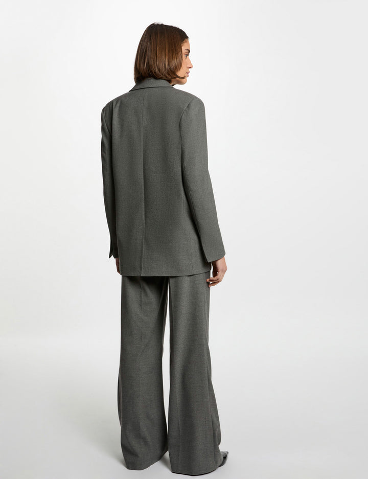Veste longue détails cloutés