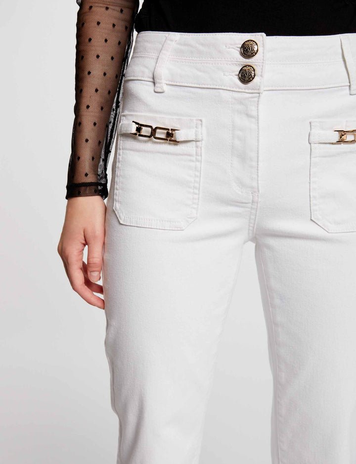 Jeans bootcut avec ornements