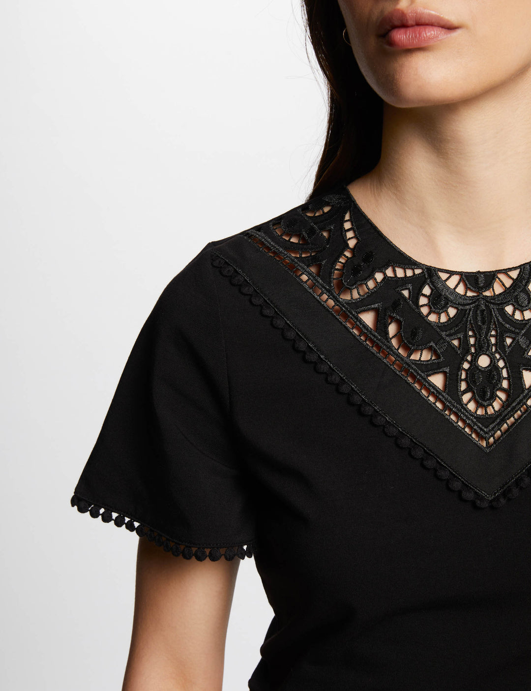 T-shirt manches courtes brodé