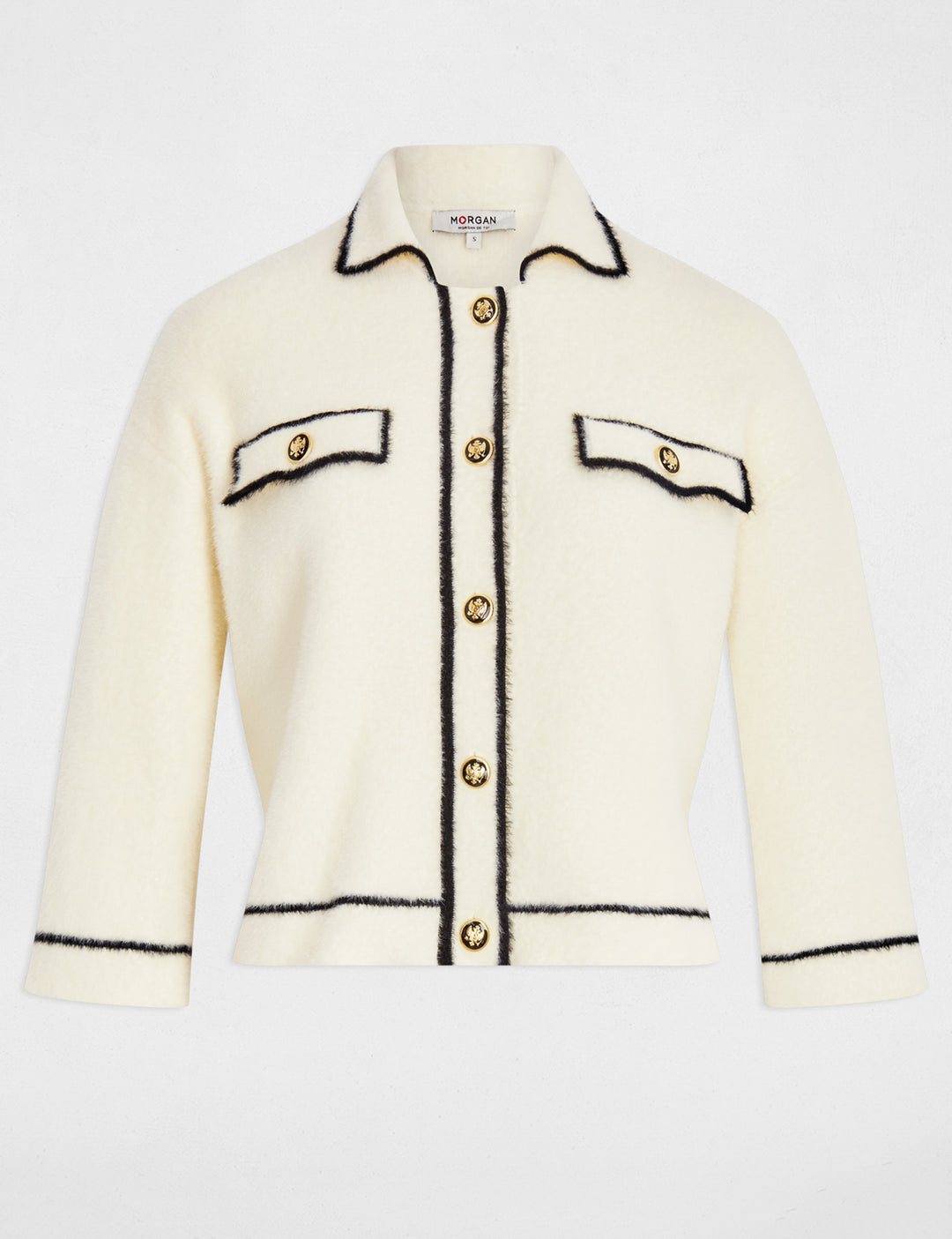 Gilet court fluide