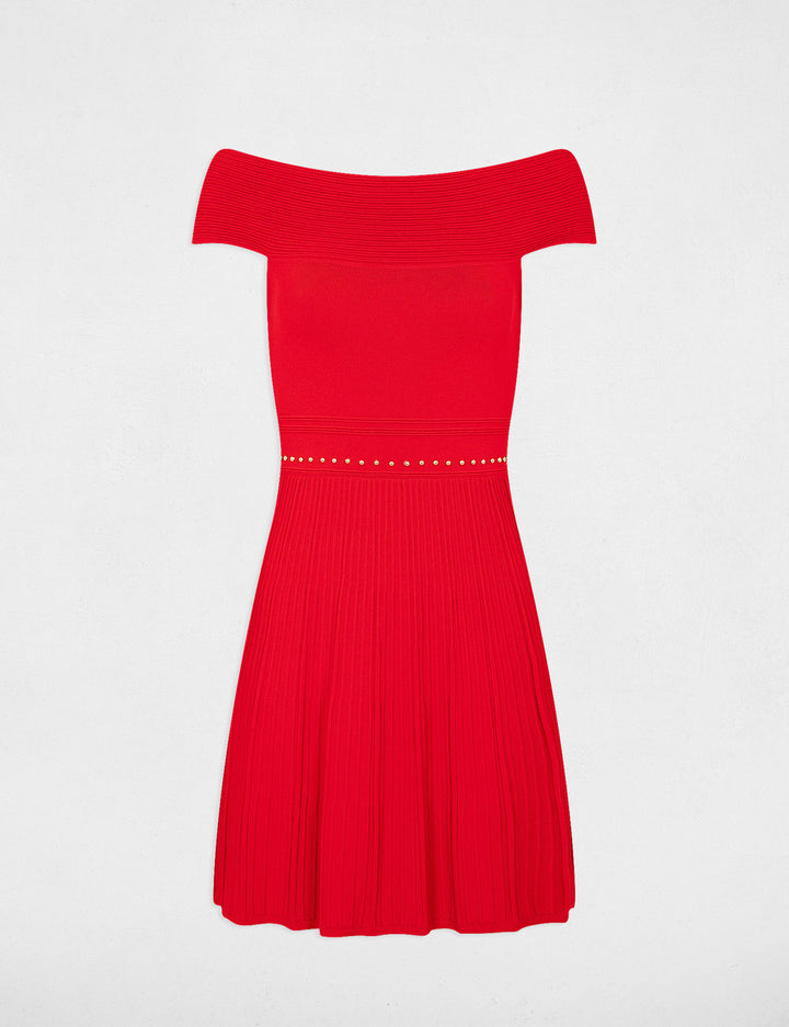 Robe tricot longueur genou patineuse