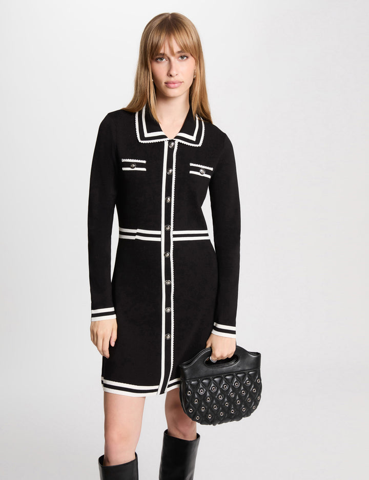 Robe tricot courte trapèze