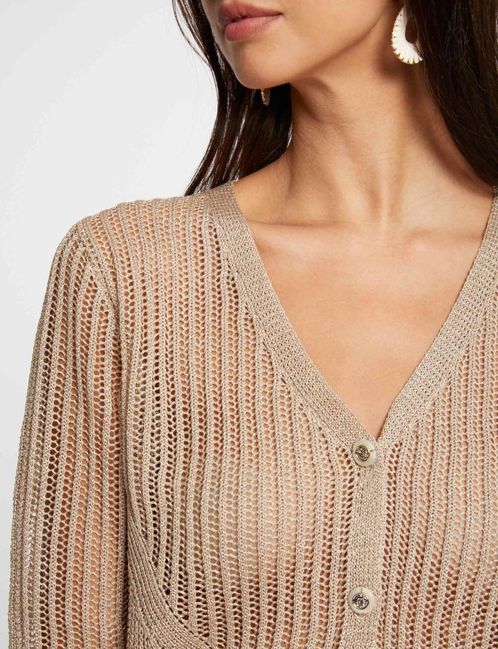 Gilet manches longues ajouré