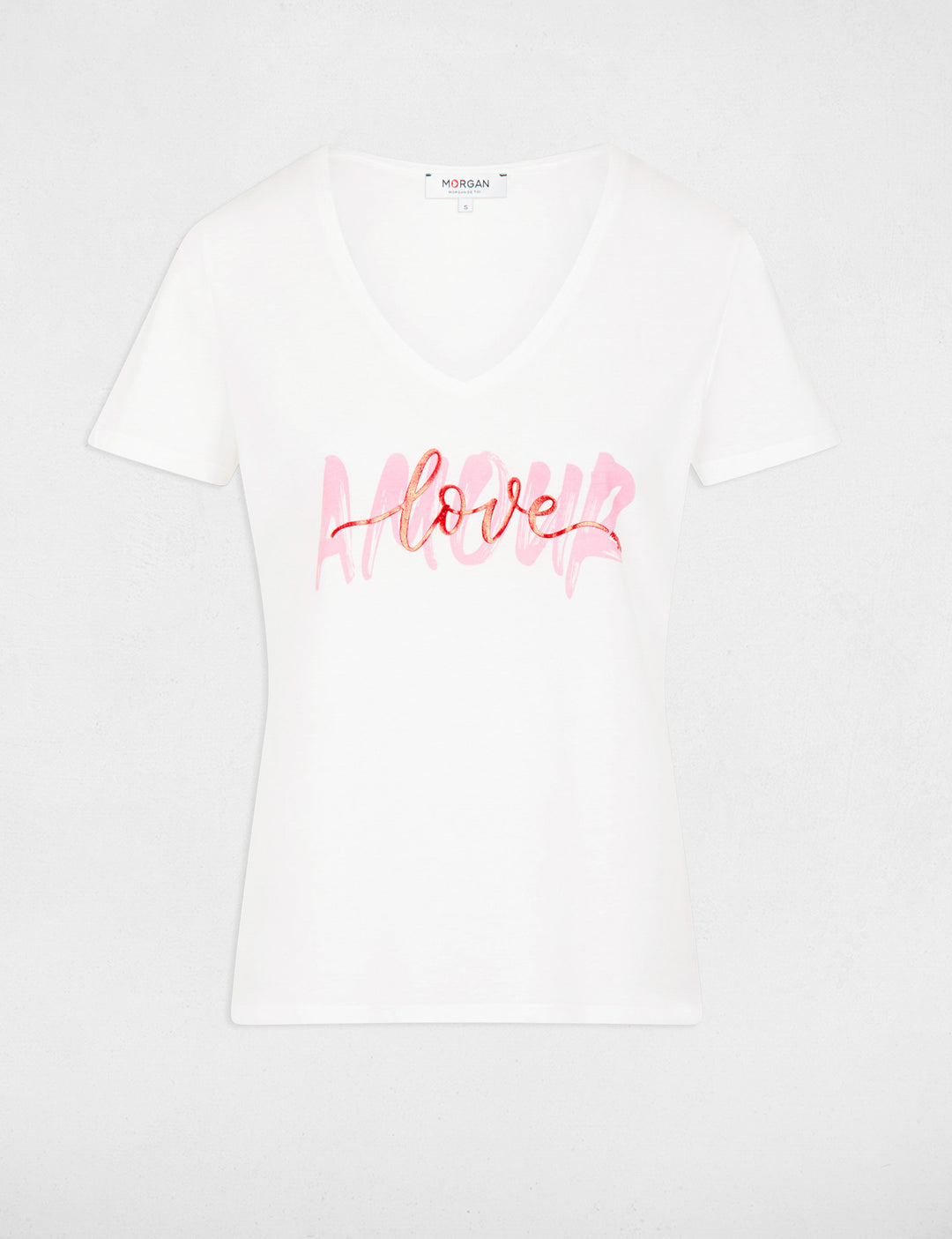 T-shirt à  inscription