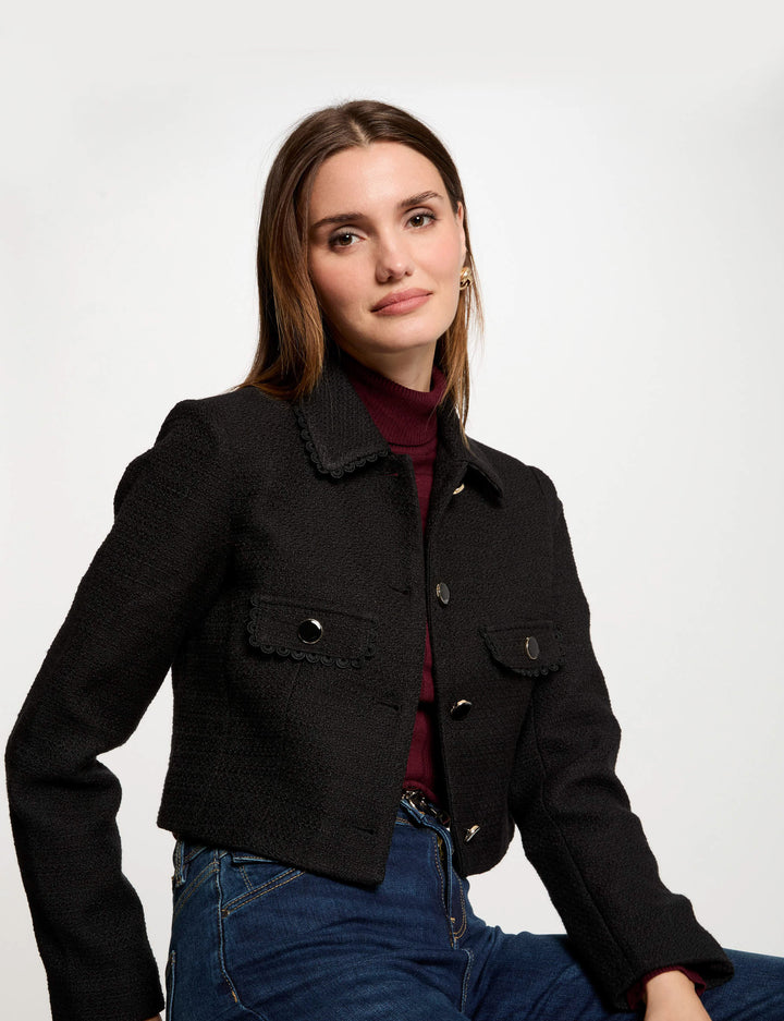 Veste courte tweed