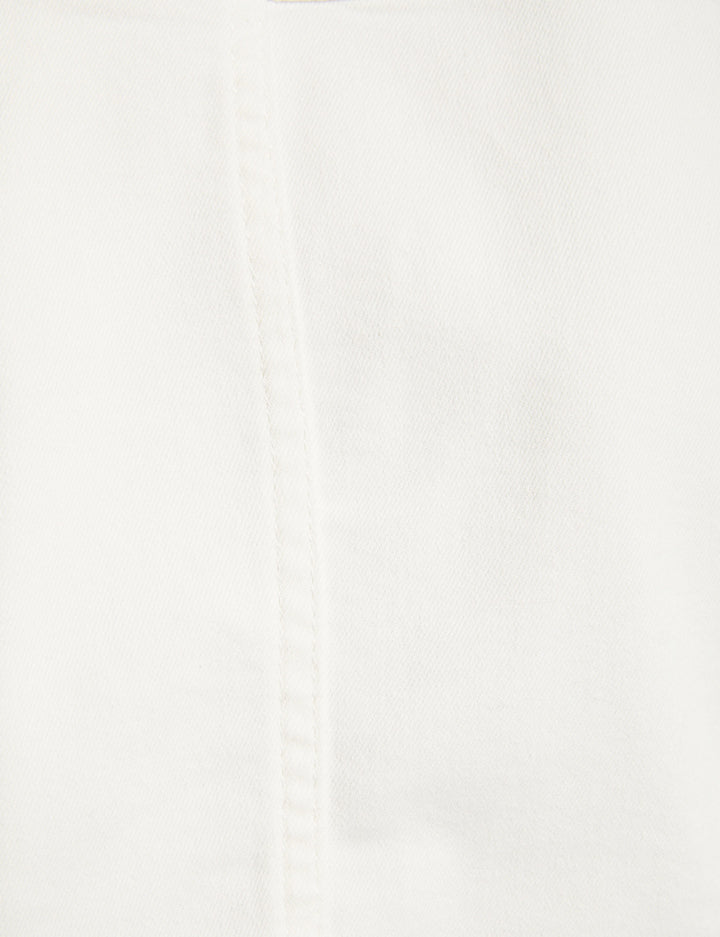 Veste droite boutonnée en jean