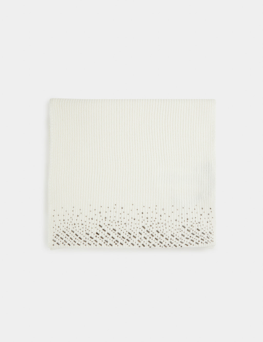 Écharpe tricotée avec strass