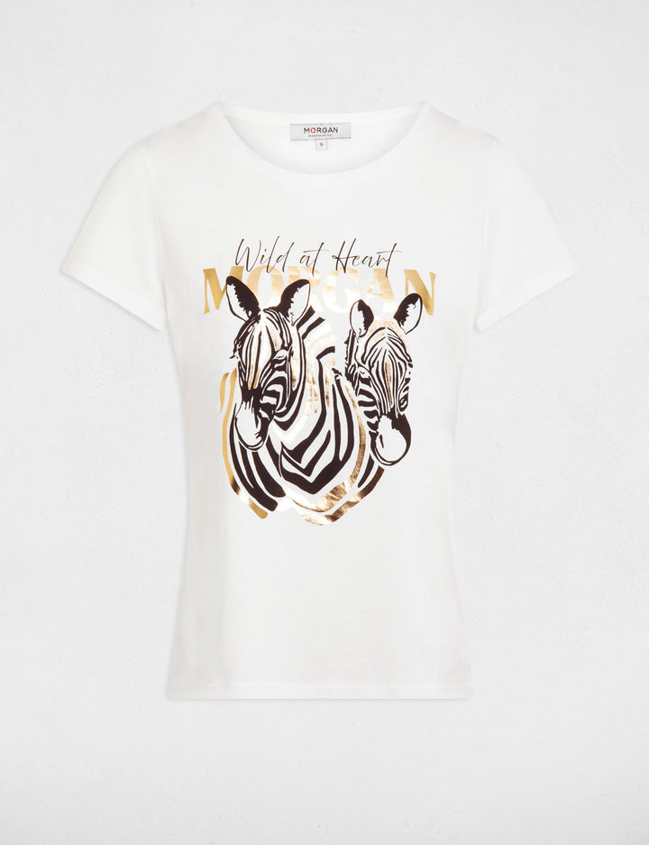 T-shirt à  inscription