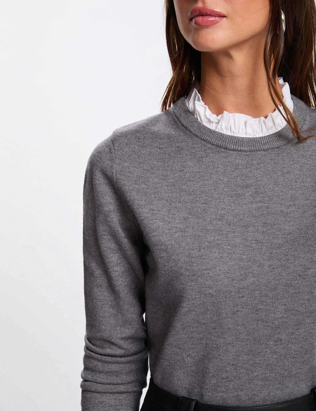Pull col chemise