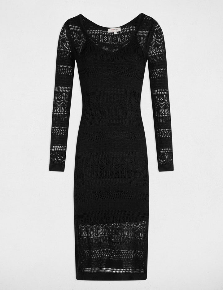 Robe tricot longue ajustée