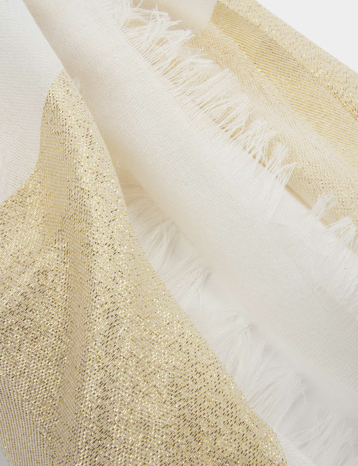 Foulard fils métallisés