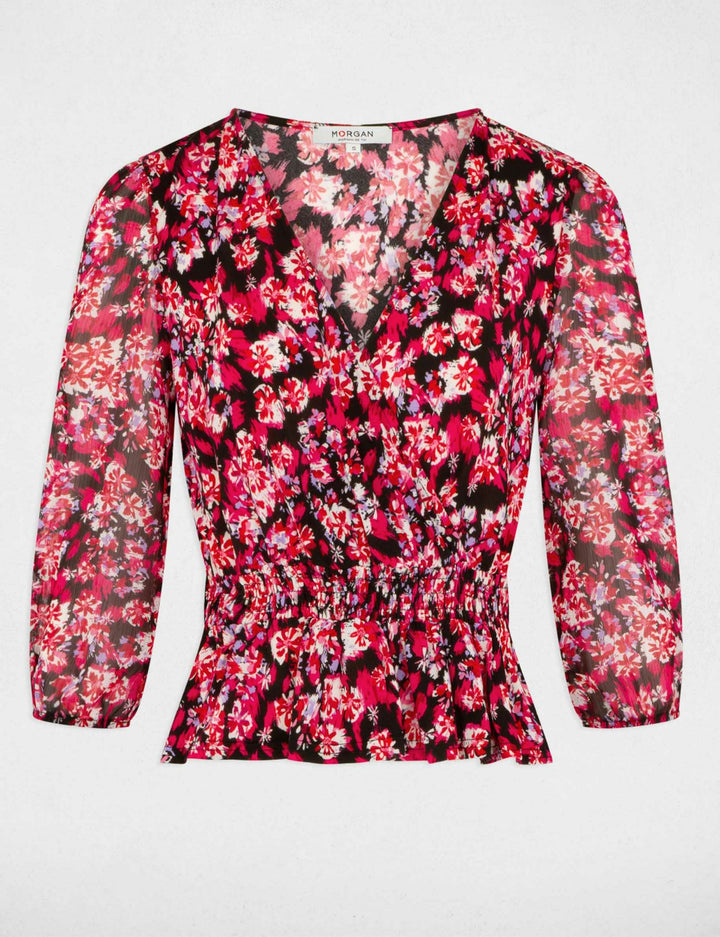 T-shirt manches 3/4 imprimé