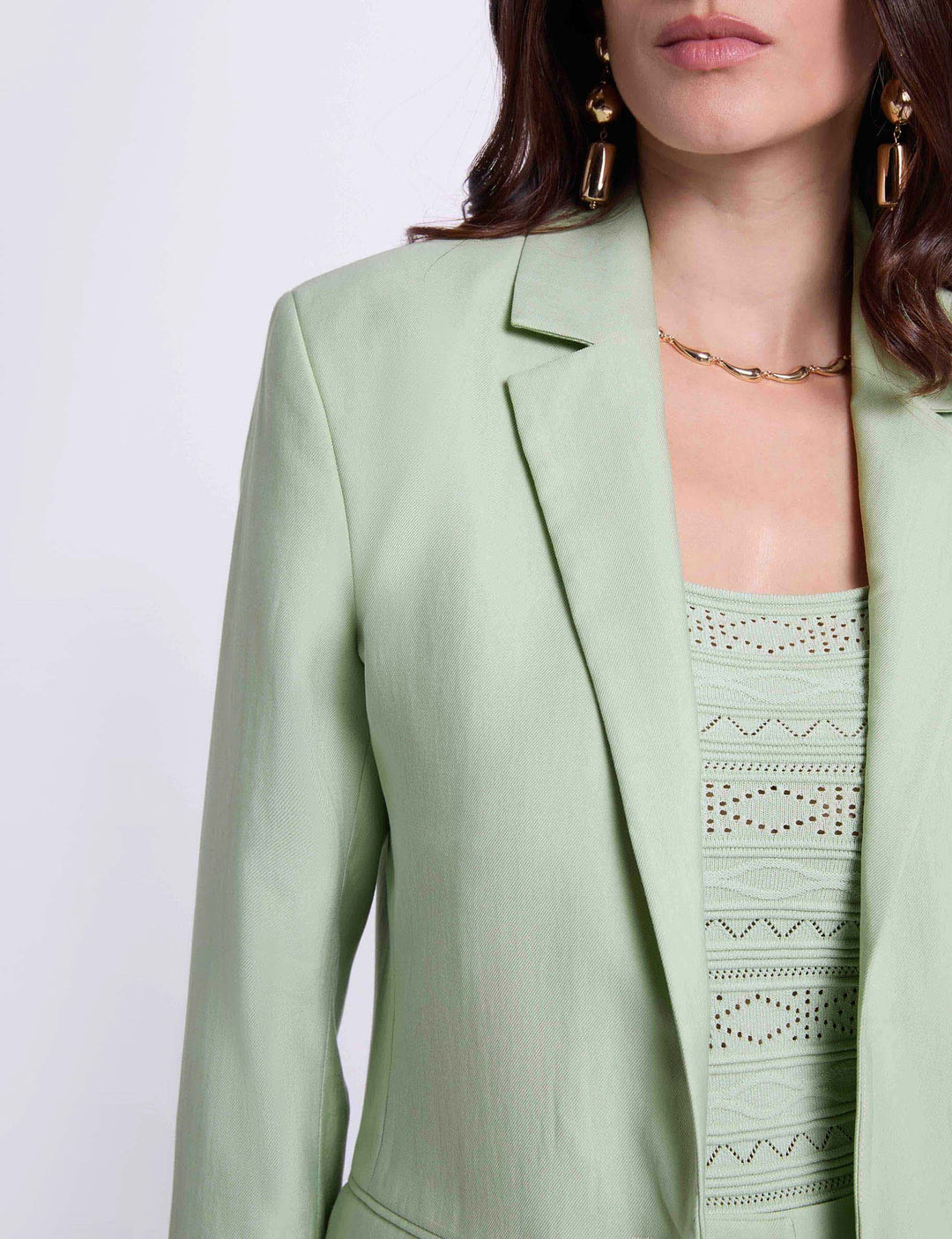 Veste ajustée col tailleur