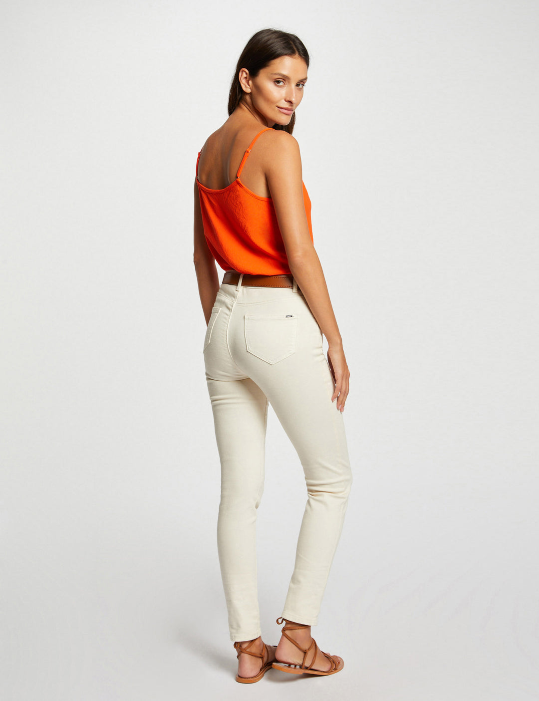 Blouse bretelles fines à  col en V