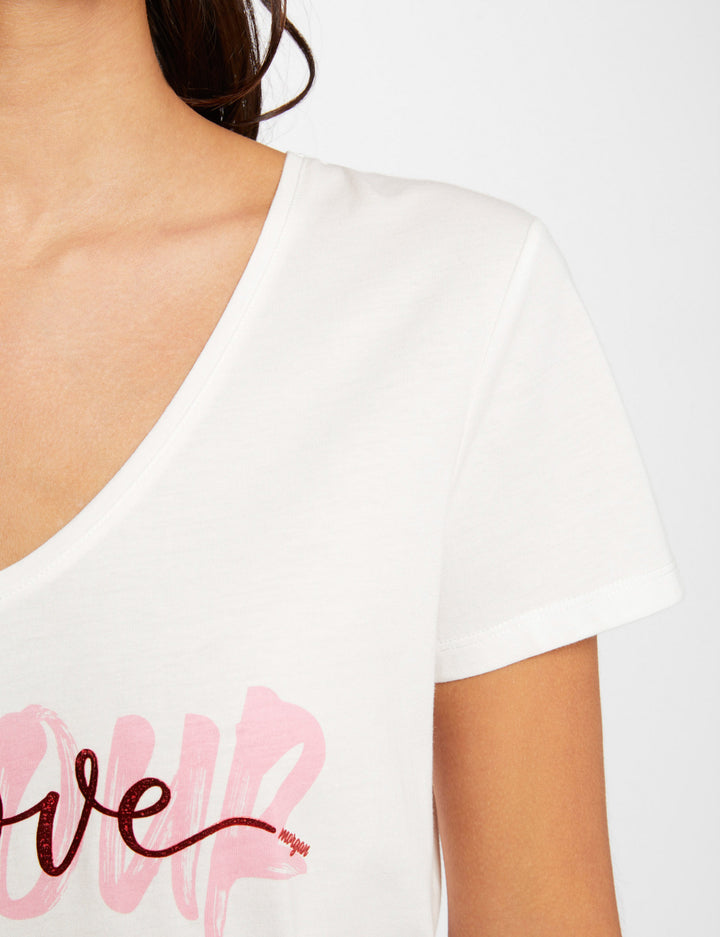 T-shirt à  inscription