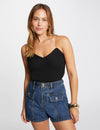 Top tricot bretelles chaînes
