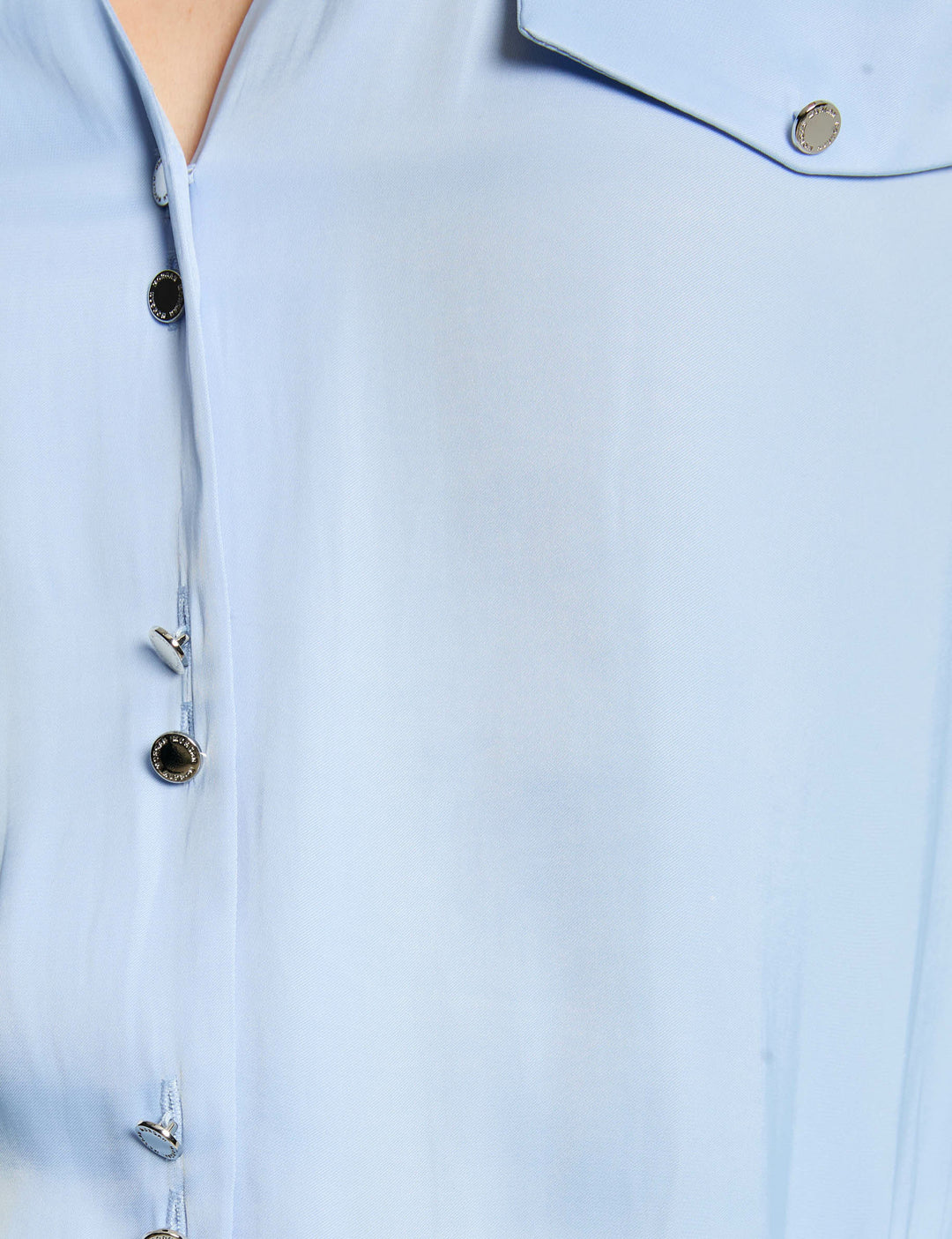 Chemise manches longues satin