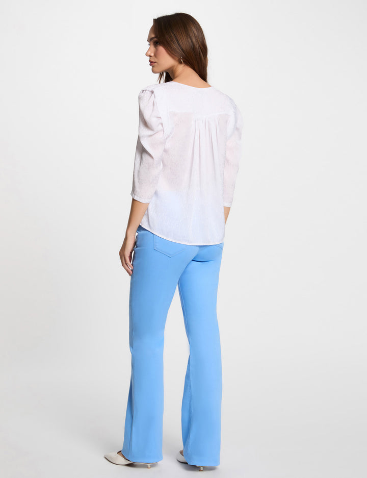 Pantalon bootcut boutonné