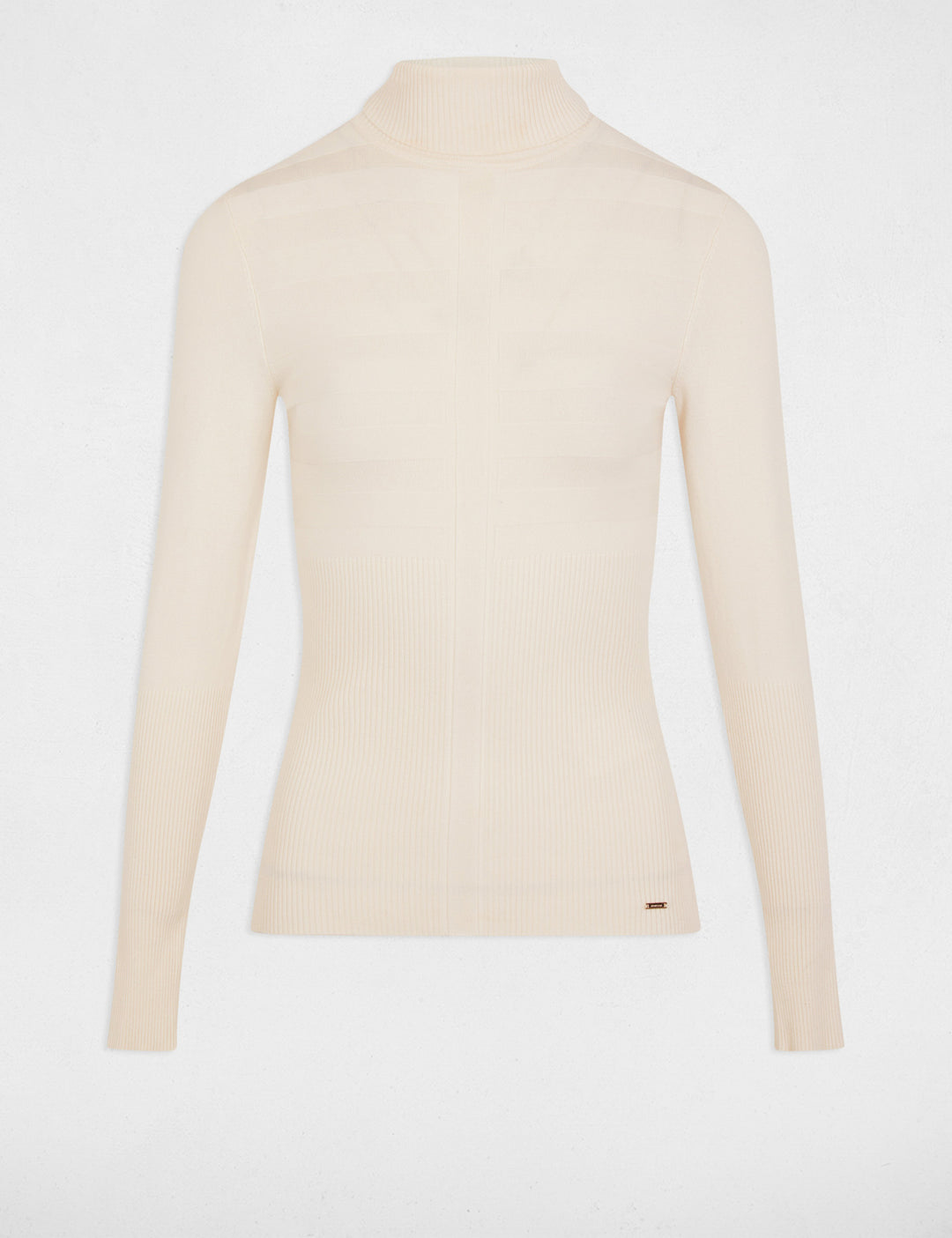 Pull col roulé ajusté