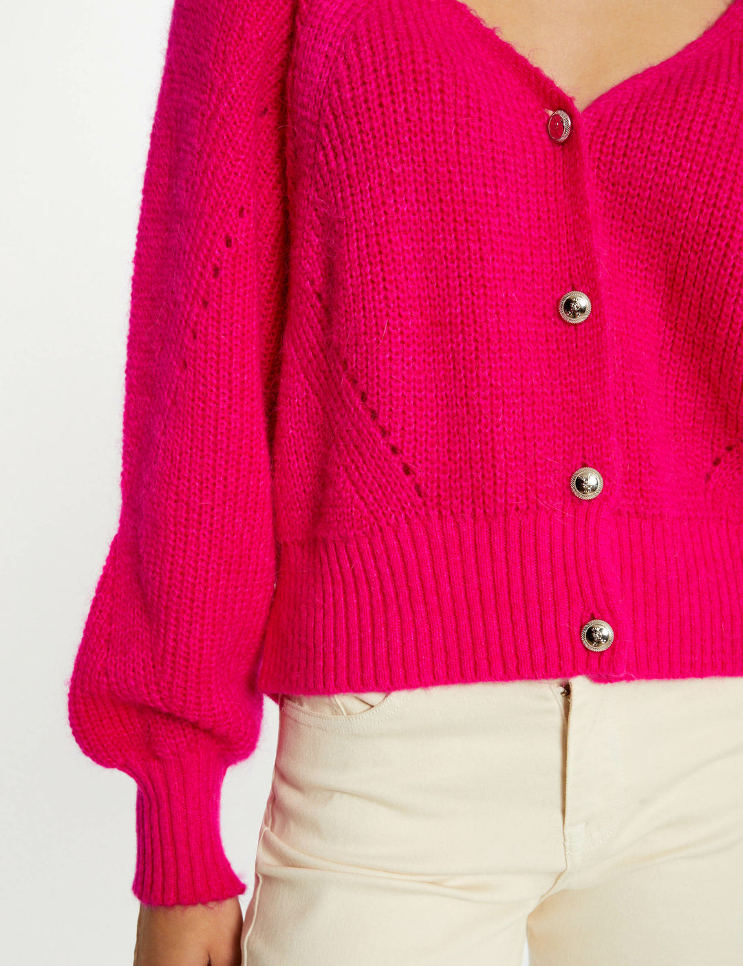 Gilet manches longues boutonné