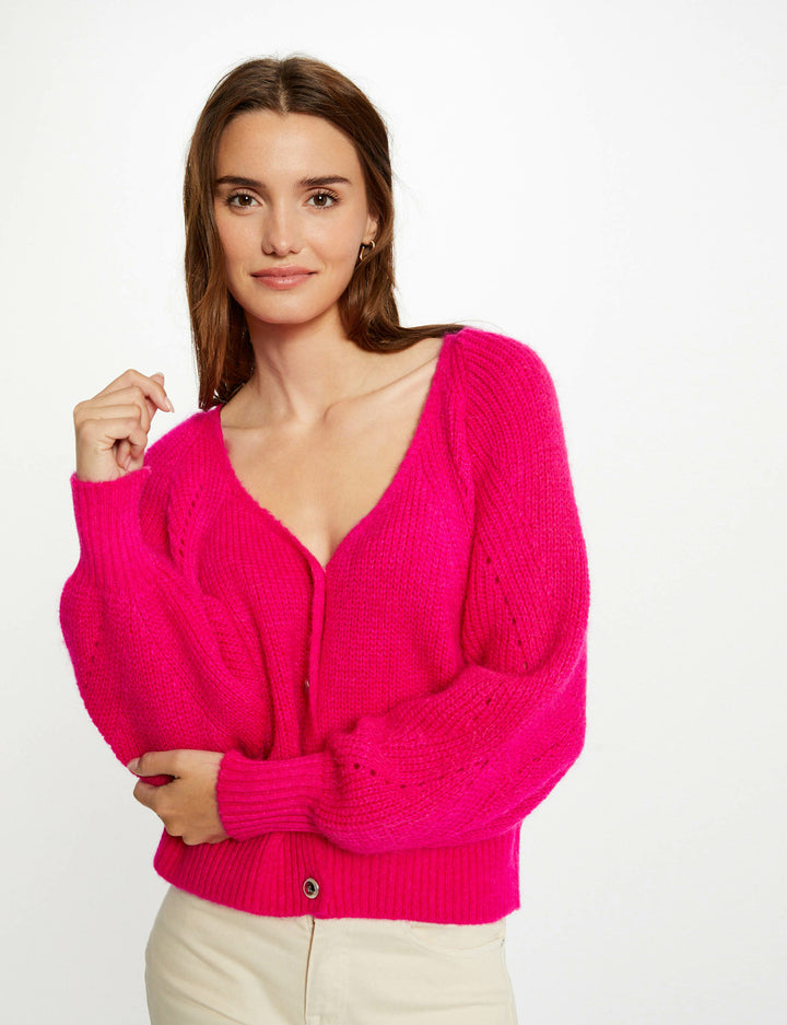 Gilet manches longues boutonné