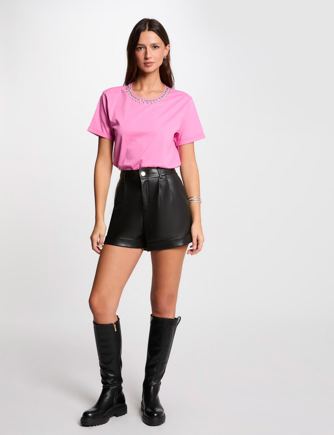 T-shirt manches courtes bijoux