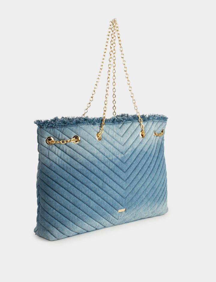 Sac en jean matelassé