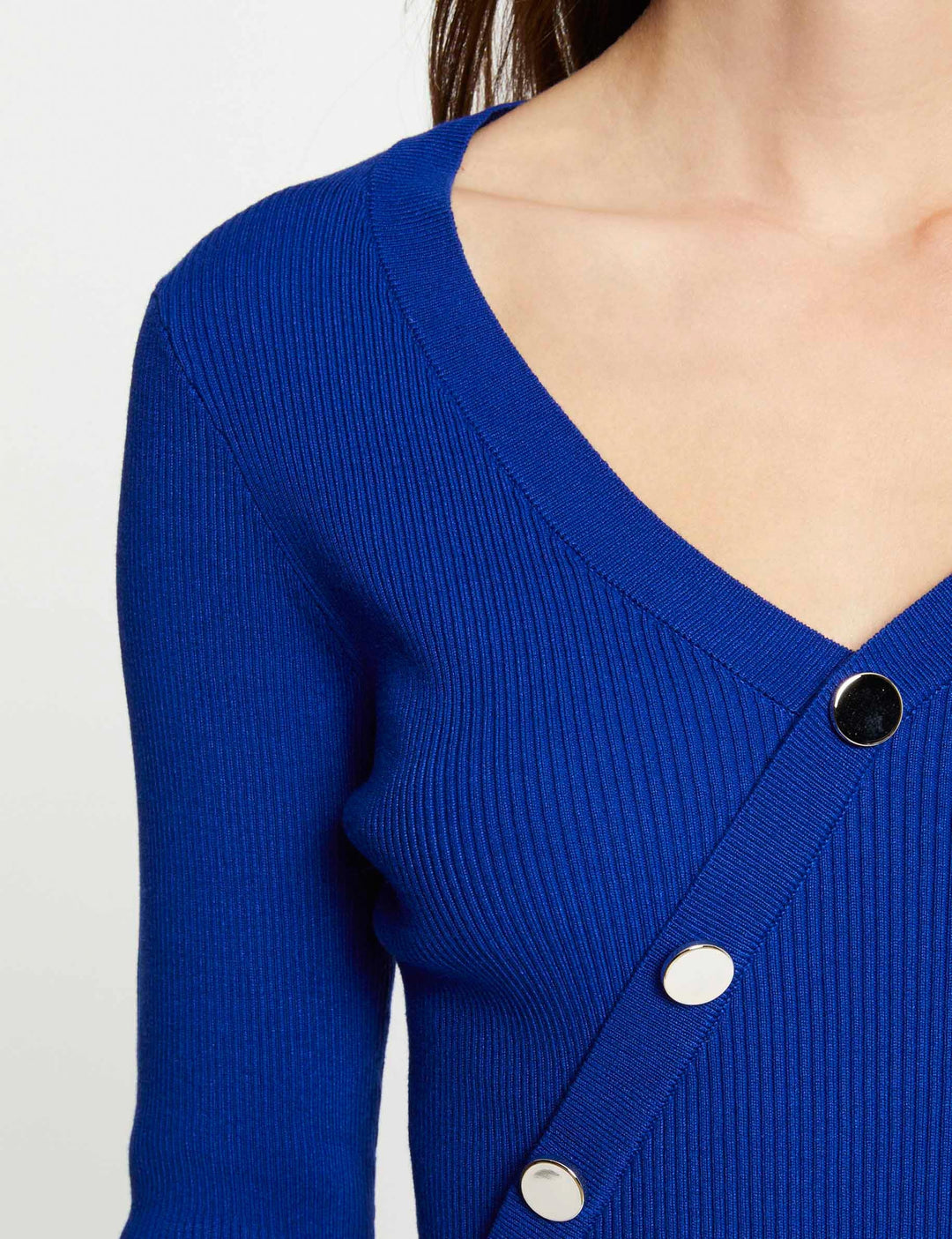 Pull manches longues avec boutons