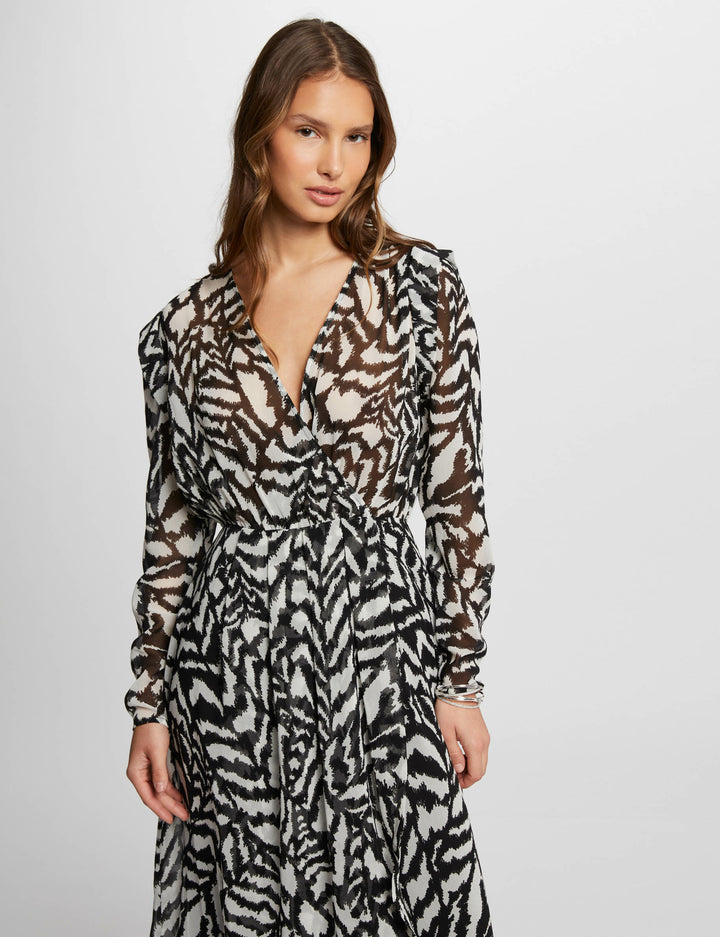 Robe longue imprimée