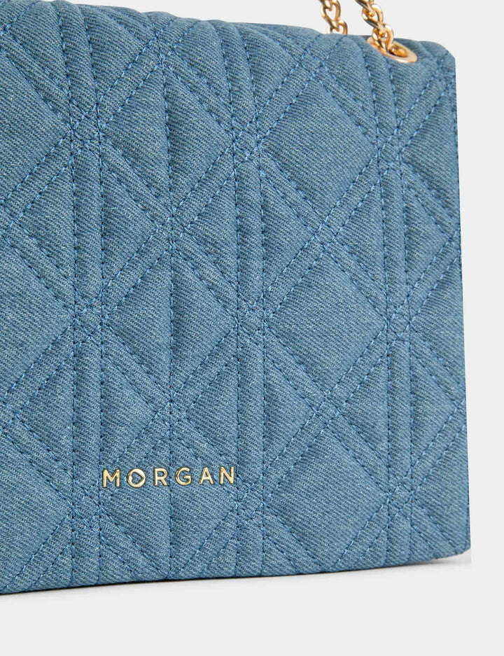 Sac pochette matelassé en jean