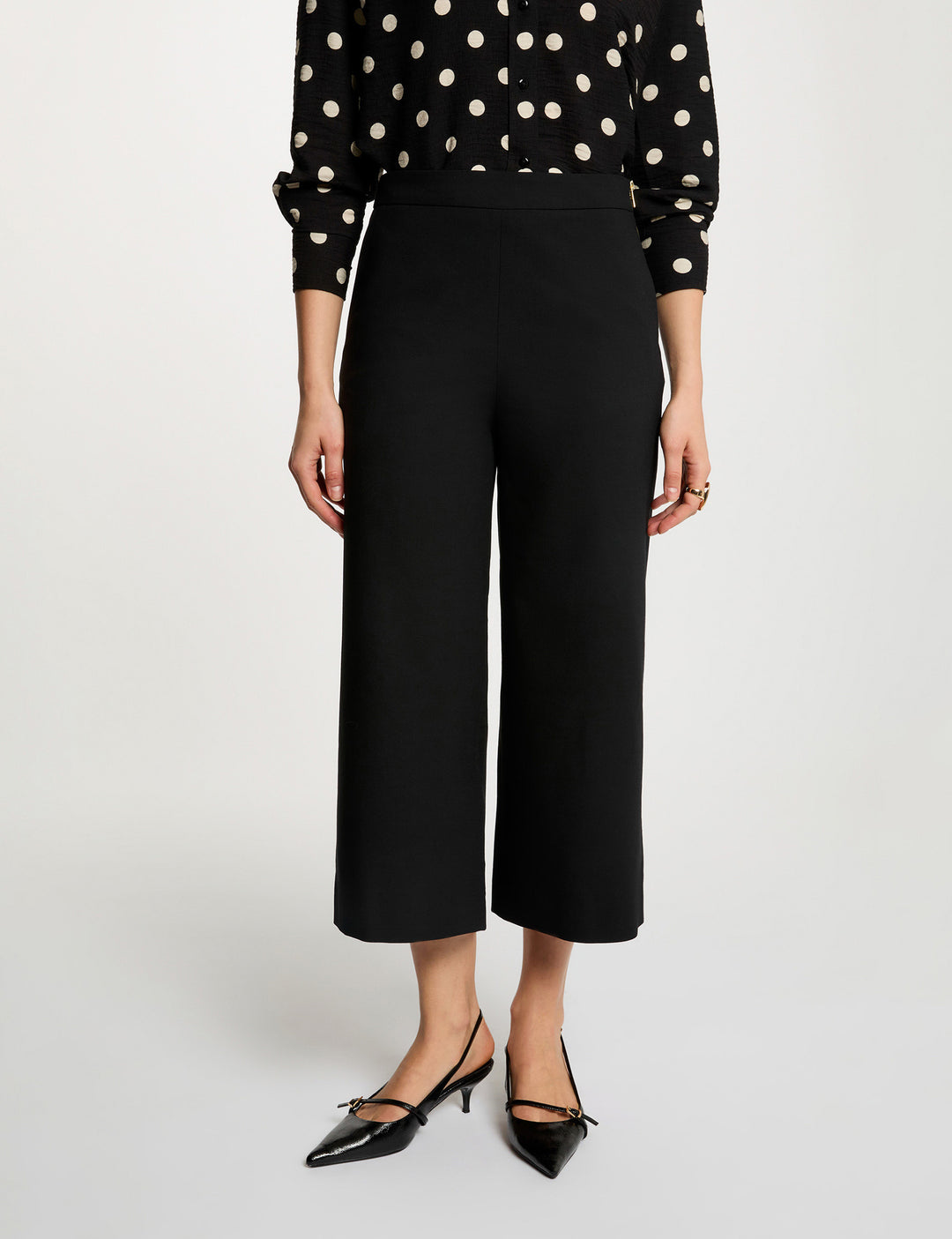 Pantacourt large taille haute