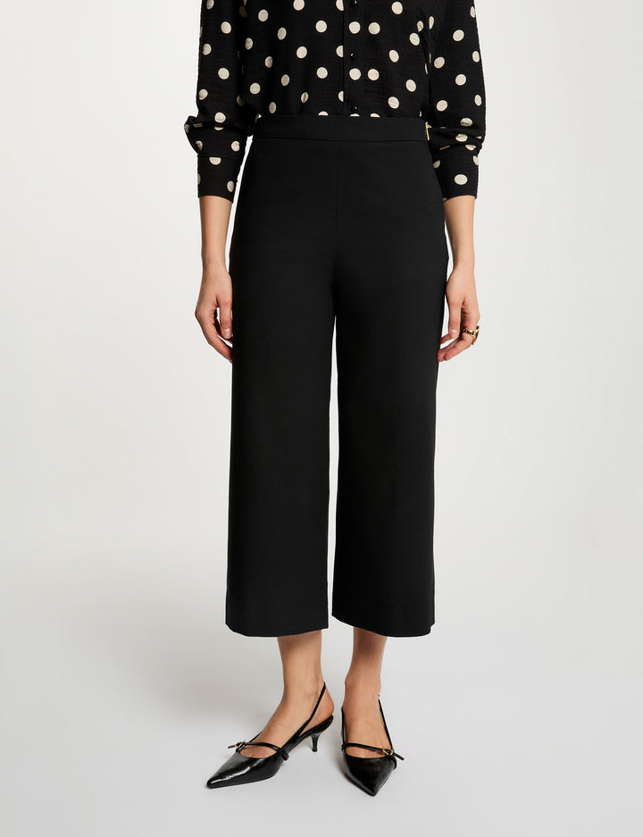 Pantacourt large taille haute