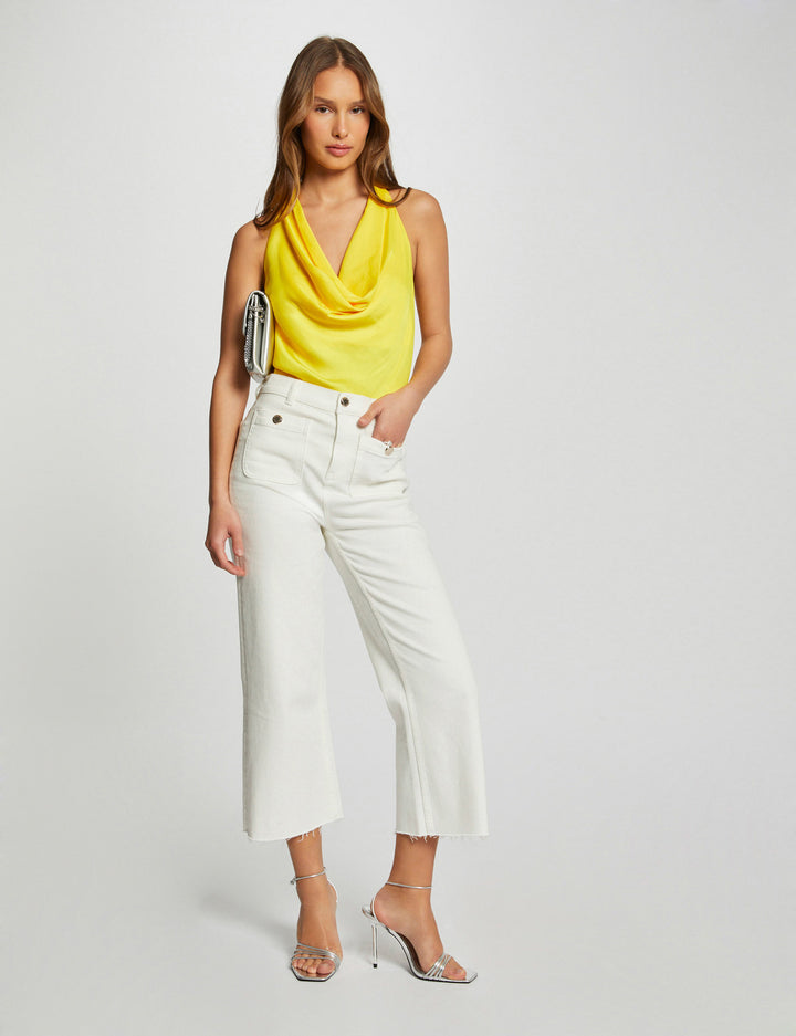 Top sans manches satin