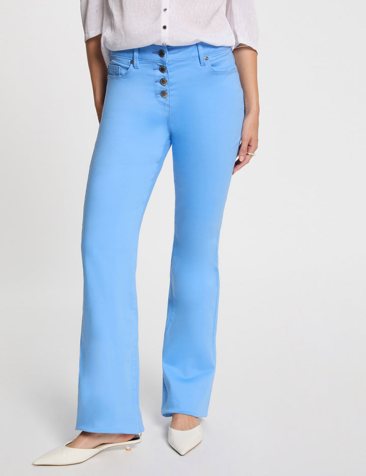 Pantalon bootcut boutonné